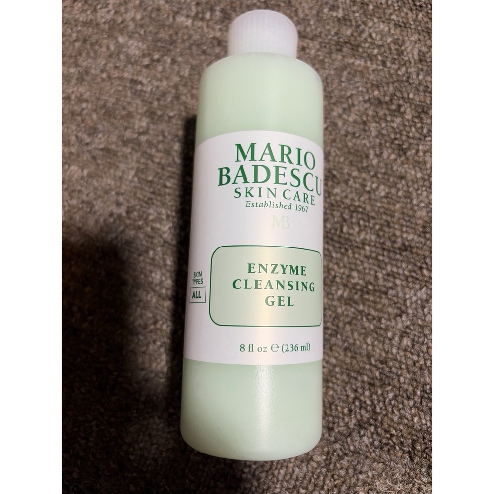Mario Badescu Enzyme Cleansing Gel Face Wash, Oil-Free Facial Cleanser, 8 oz